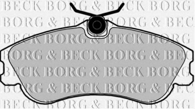 BORG & BECK bbp1725 -  Комплект тормозных колодок, дисковый тормоз